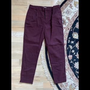 Old Navy Maroon/Burgundy Work Pants